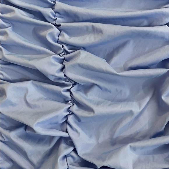 SHEIN Tall Blue Ruched Bodycon Mini Dress Size M - Picture 2 of 7